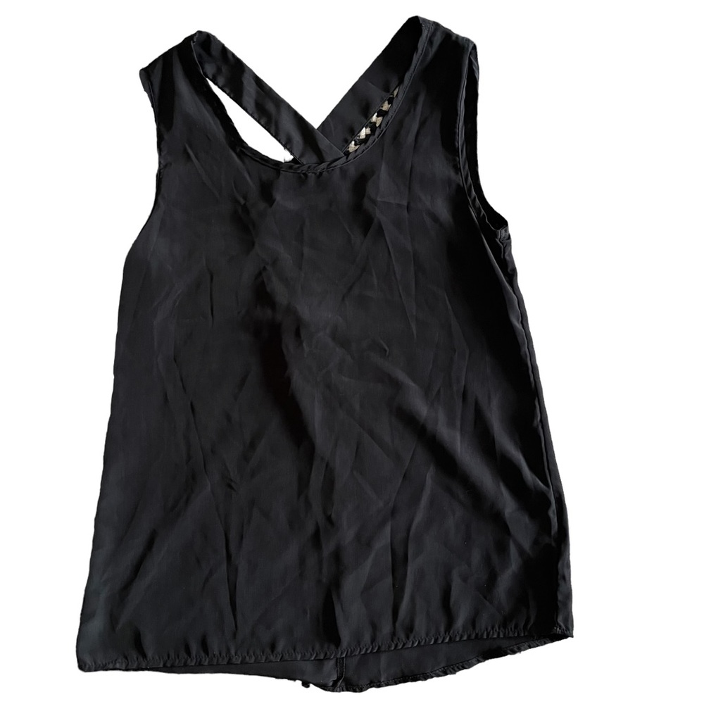 Rumors CrissCross Back Detail Tank Blouse